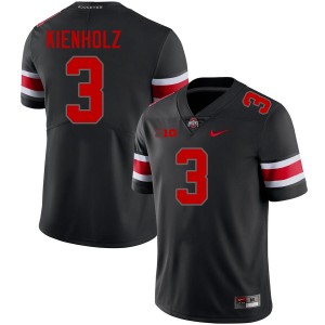 Men Lincoln Kienholz Blackout Ohio State Buckeyes #3 Football 2025 Jersey 332029-932