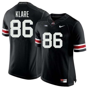 Men Max Klare Black Ohio State Buckeyes #86 Football Embroidery Jersey 249855-123