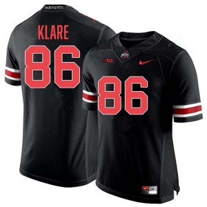 Men Max Klare Blackout Ohio State Buckeyes #86 Football 2025-26 Jersey 675751-747