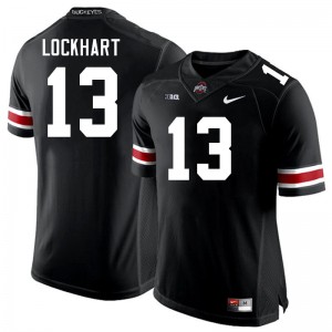 Men Miles Lockhart Black Ohio State Buckeyes #13 Football Replica Jersey 792003-695