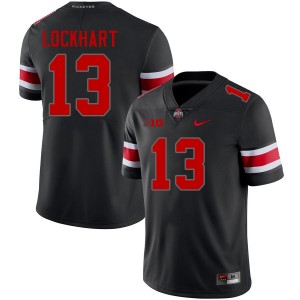 Men Miles Lockhart Blackout Ohio State Buckeyes #13 Football 2025 Jersey 120592-730