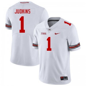 Men Quinshon Judkins White Ohio State Buckeyes #1 Football Alumni Jersey 971121-327