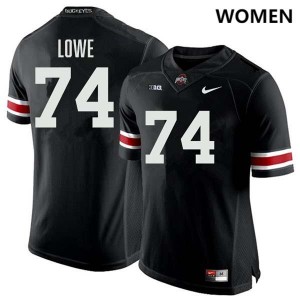 Women's Carter Lowe Black Ohio State Buckeyes #74 Football Official Jersey 846301-120