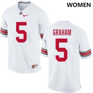 Women's Mylan Graham White Ohio State Buckeyes #5 Football Player Jersey 956198-601