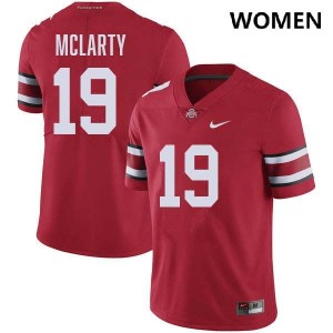 Women's Nick McLarty Red Ohio State Buckeyes #19 Football Stitched Jersey 514000-357