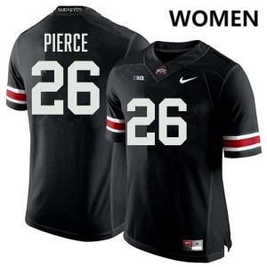 Women's Payton Pierce Black Ohio State Buckeyes #26 Football Official Jersey 796885-835