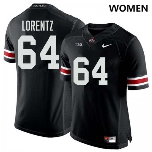 Women's Simon Lorentz Black Ohio State Buckeyes #64 Football High School Jersey 939334-647