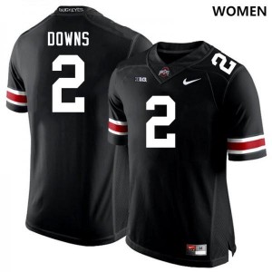 Women's Caleb Downs Black Ohio State Buckeyes #2 Football High School Jersey 631740-950