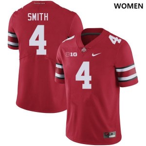 Women's Jeremiah Smith Red Ohio State Buckeyes #4 Football High School Jersey 153919-437