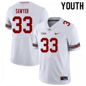 Youth Jack Sawyer White Ohio State Buckeyes #33 Football Alumni Jersey 966858-222