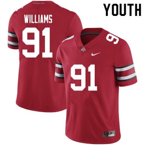 Youth Tyleik Williams Red Ohio State Buckeyes #91 Football University Jersey 921849-180