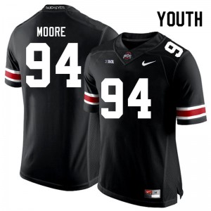 Youth Jason Moore Black Ohio State Buckeyes #94 Football High School Jersey 431493-967