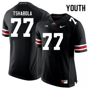 Youth Tegra Tshabola Black Ohio State Buckeyes #77 Football Alumni Jersey 543261-627