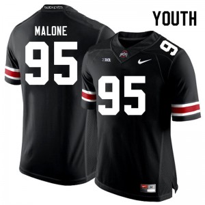Youth Tywone Malone Black Ohio State Buckeyes #95 Football Official Jersey 340072-595
