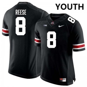 Youth Arvell Reese Black Ohio State Buckeyes #8 Football Alumni Jersey 124846-327