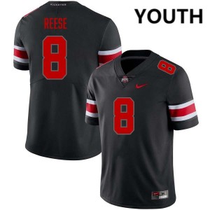 Youth Arvell Reese Blackout Ohio State Buckeyes #8 Football Limited Jersey 640839-131