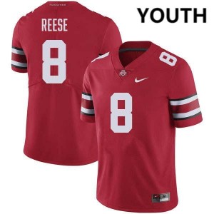 Youth Arvell Reese Red Ohio State Buckeyes #8 Football Alumni Jersey 530411-620