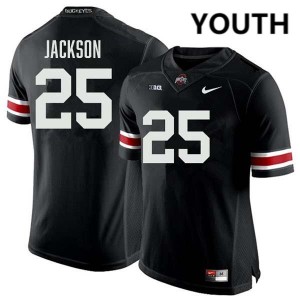 Youth Bo Jackson Black Ohio State Buckeyes #25 Football 2025 Jersey 501970-360