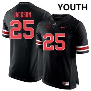 Youth Bo Jackson Blackout Ohio State Buckeyes #25 Football High School Jersey 470460-894