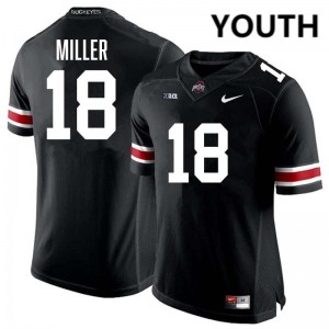 Youth Bodpegn Miller Black Ohio State Buckeyes #18 Football University Jersey 961970-929