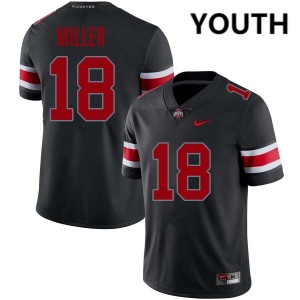 Youth Bodpegn Miller Blackout Ohio State Buckeyes #18 Football Stitched Jersey 660153-373