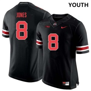 Youth De'Zie Jones Blackout Ohio State Buckeyes #8 Football Official Jersey 924584-872