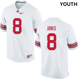 Youth De'Zie Jones White Ohio State Buckeyes #8 Football Limited Jersey 387990-742