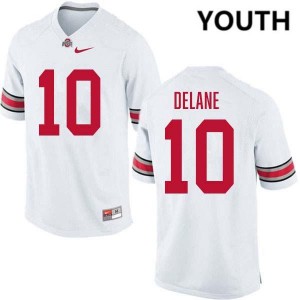 Youth Faheem Delane White Ohio State Buckeyes #10 Football High School Jersey 667450-701