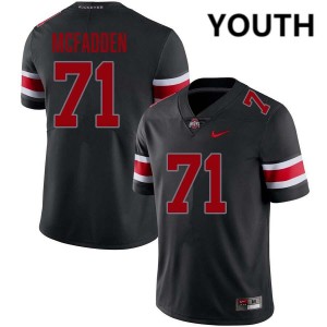 Youth Jayvon McFadden Blackout Ohio State Buckeyes #71 Football Game Jersey 588945-746