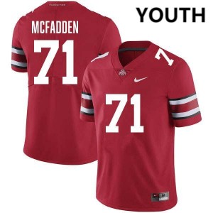 Youth Jayvon McFadden Red Ohio State Buckeyes #71 Football NCAA Jersey 598092-792