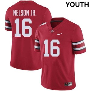 Youth Keenan Nelson Jr. Red Ohio State Buckeyes #16 Football High School Jersey 280572-401