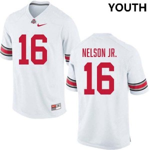 Youth Keenan Nelson Jr. White Ohio State Buckeyes #16 Football Limited Jersey 269813-247