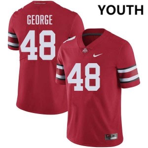 Youth Logan George Red Ohio State Buckeyes #48 Football NCAA Jersey 741826-123