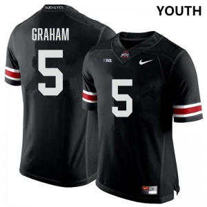 Youth Mylan Graham Black Ohio State Buckeyes #5 Football University Jersey 203333-420