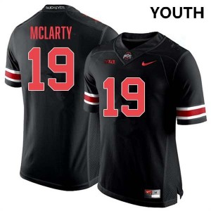 Youth Nick McLarty Blackout Ohio State Buckeyes #19 Football Stitched Jersey 745298-874