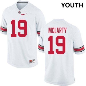 Youth Nick McLarty White Ohio State Buckeyes #19 Football 2025 Jersey 893485-705