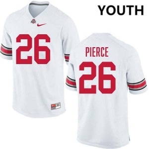 Youth Payton Pierce White Ohio State Buckeyes #26 Football Alumni Jersey 836512-567