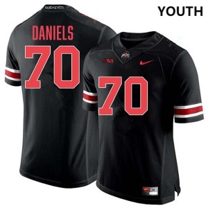 Youth Phillip Daniels Blackout Ohio State Buckeyes #70 Football Player Jersey 894676-297
