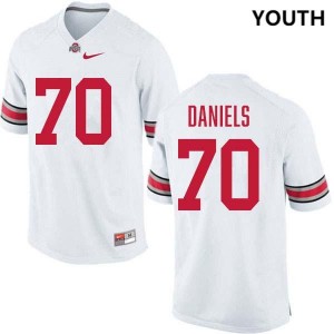 Youth Phillip Daniels White Ohio State Buckeyes #70 Football Alumni Jersey 337171-891
