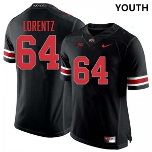 Youth Simon Lorentz Blackout Ohio State Buckeyes #64 Football 2025 Jersey 558039-991