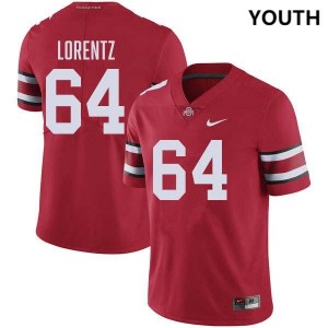 Youth Simon Lorentz Red Ohio State Buckeyes #64 Football High School Jersey 882397-545