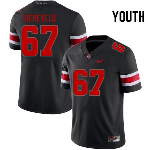Youth Austin Siereveld Blackout Ohio State Buckeyes #67 Football Player Jersey 572599-719