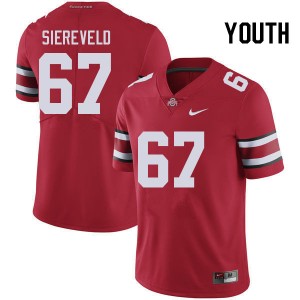 Youth Austin Siereveld Red Ohio State Buckeyes #67 Football Player Jersey 964114-163