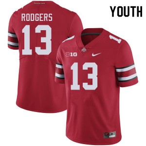 Youth Bryson Rodgers Red Ohio State Buckeyes #13 Football Limited Jersey 100947-498