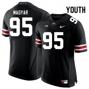 Youth Casey Magyar Black Ohio State Buckeyes #95 Football Player Jersey 574571-469