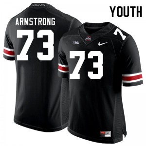 Youth Devontae Armstrong Black Ohio State Buckeyes #73 Football High School Jersey 647582-491