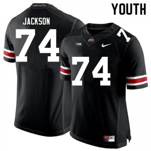 Youth Donovan Jackson Black Ohio State Buckeyes #74 Football Limited Jersey 748318-992