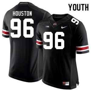 Youth Eddrick Houston Black Ohio State Buckeyes #96 Football Player Jersey 614709-896