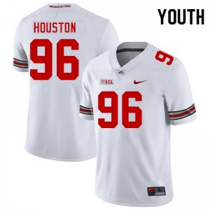 Youth Eddrick Houston White Ohio State Buckeyes #96 Football 2025-26 Jersey 832100-749