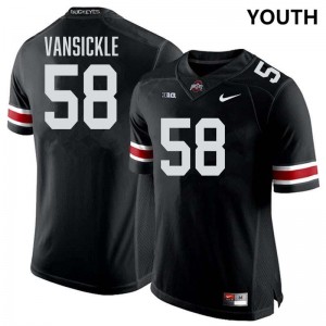 Youth Gabe VanSickle Black Ohio State Buckeyes #58 Football Official Jersey 451291-909